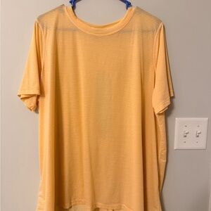 Mono B Men's Light Orange Striped Tee